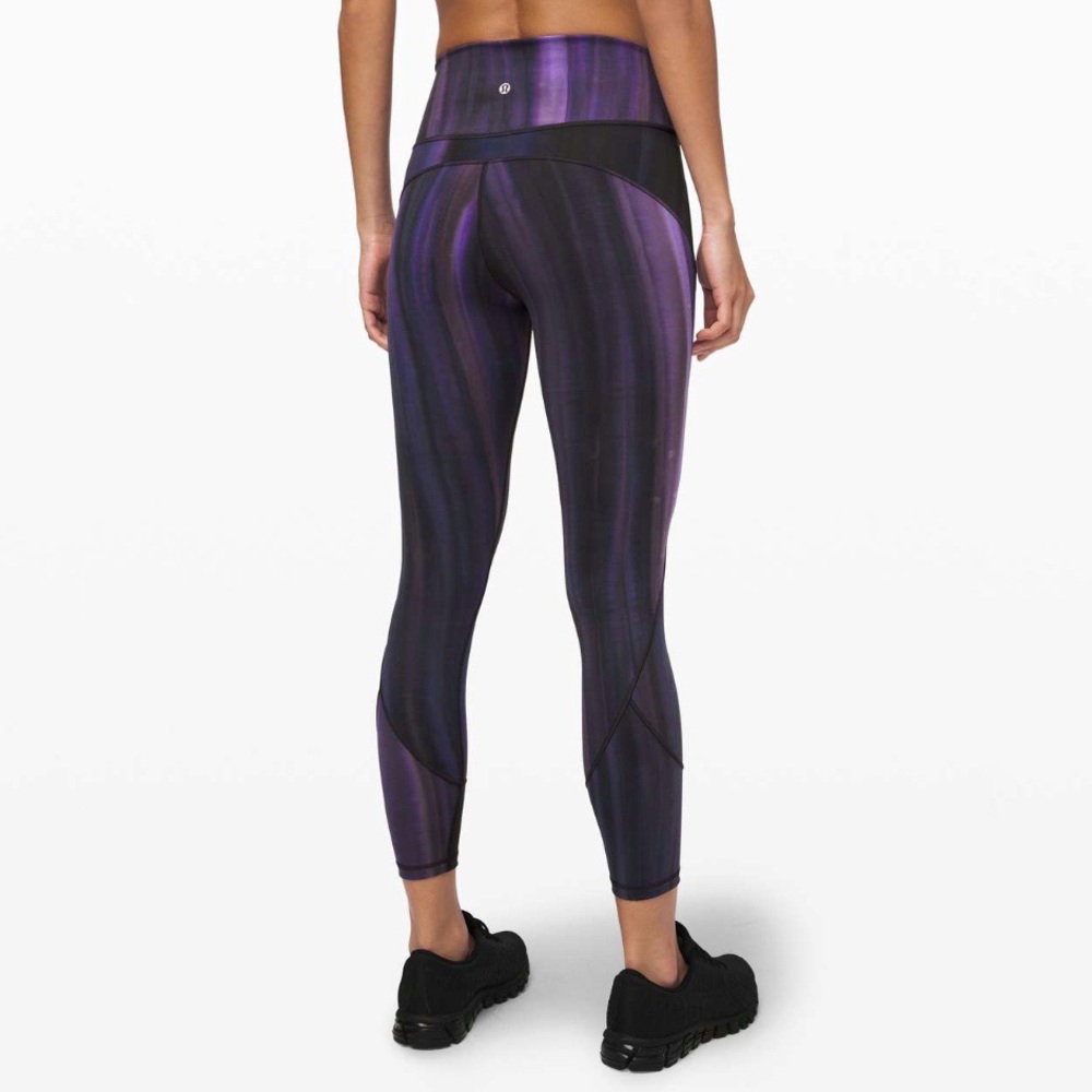 Lululemon | In Movement Tight 25" Brushed Spray Dye Lunar Purple Intergalactic 2
